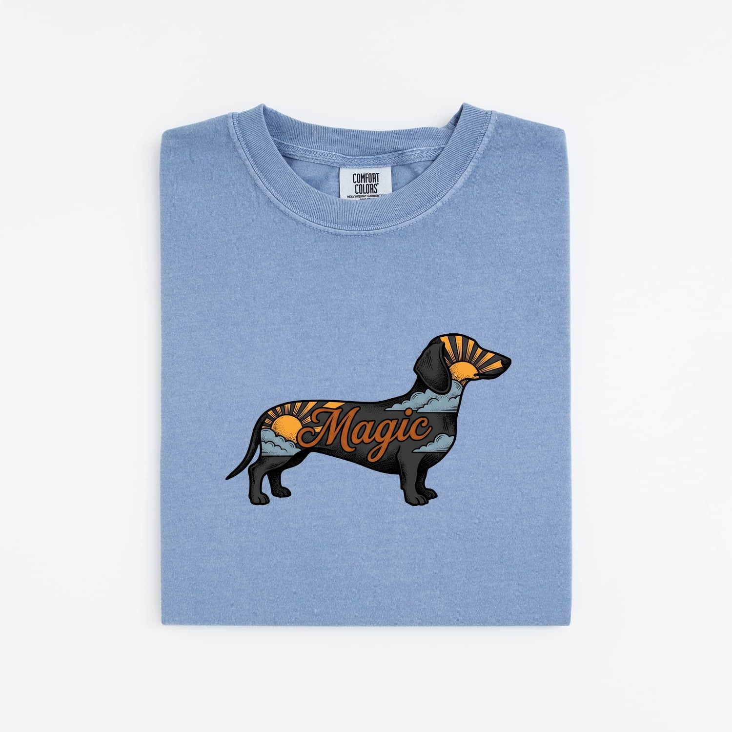Dachshund Puppy Shirt Dog Pet Gift Women Classic Tee Wiener Dog T-Shirt Dog Fan Puppy Owner Graphic Nostalgic Dawn Tshirt