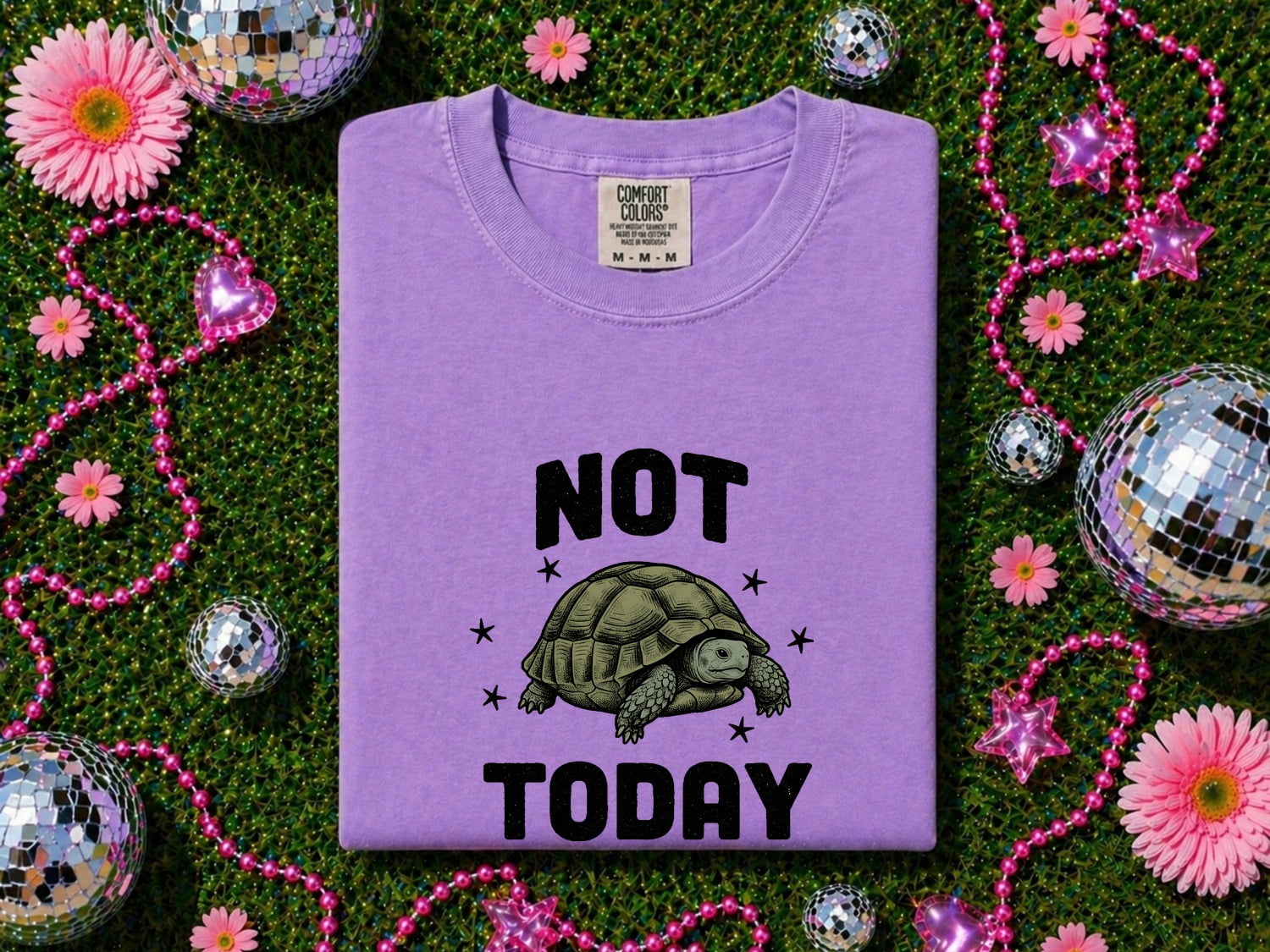 Tortoise Illustration Shirt Cute Pets Gift Women Hand Drawn Tee Turtle T-Shirt Adorable Fan Illustrated Tshirt Animal Graphic Cartoon Star