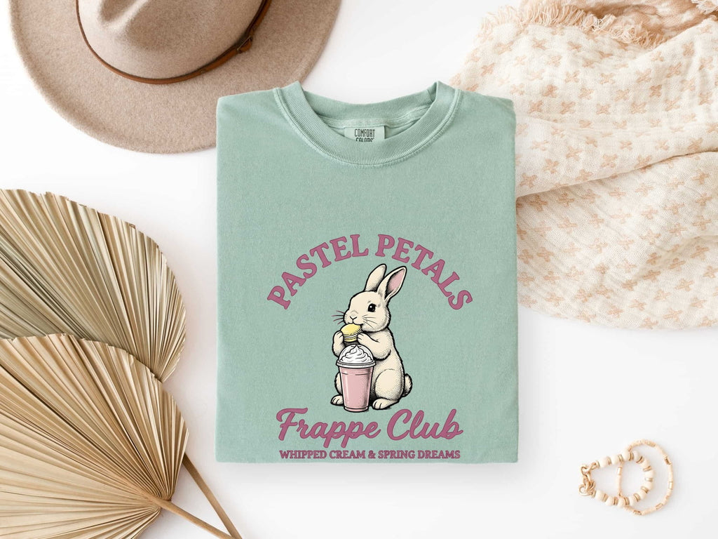 Rabbit Smoothie Shirt Easter Pet Gift Women Adorable Tee Smoothie T-Shirt Easter Fan Bunny Tshirt Cute Pet Graphic Retro Cookie Tshirt