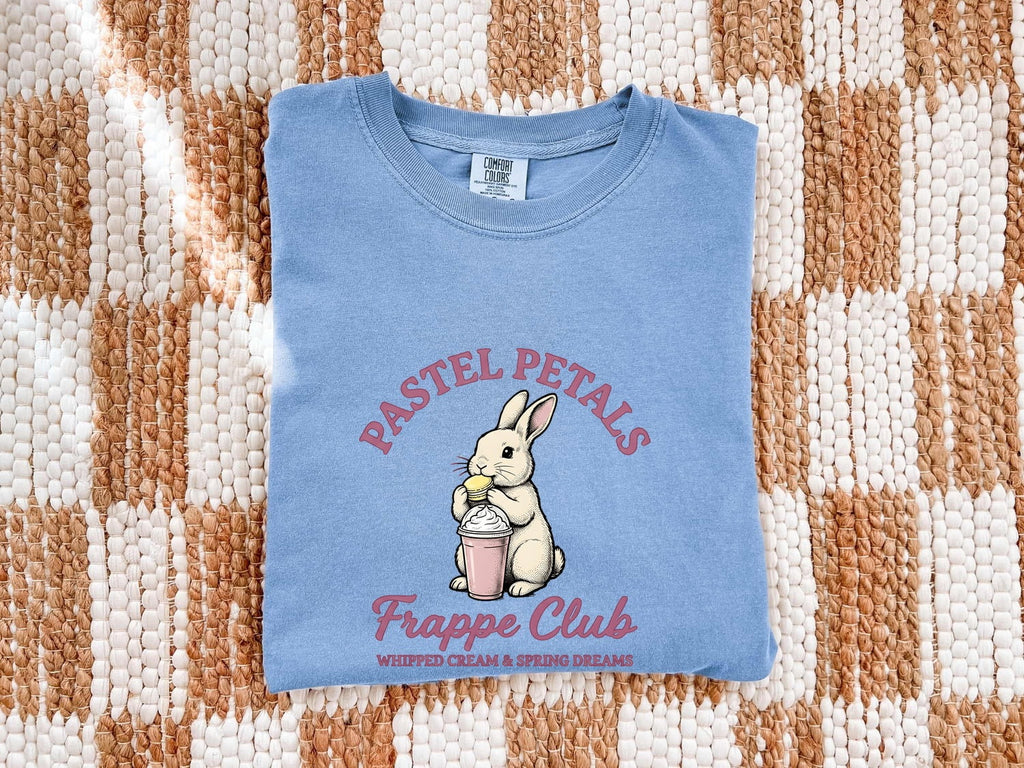 Rabbit Smoothie Shirt Easter Pet Gift Women Adorable Tee Smoothie T-Shirt Easter Fan Bunny Tshirt Cute Pet Graphic Retro Cookie Tshirt