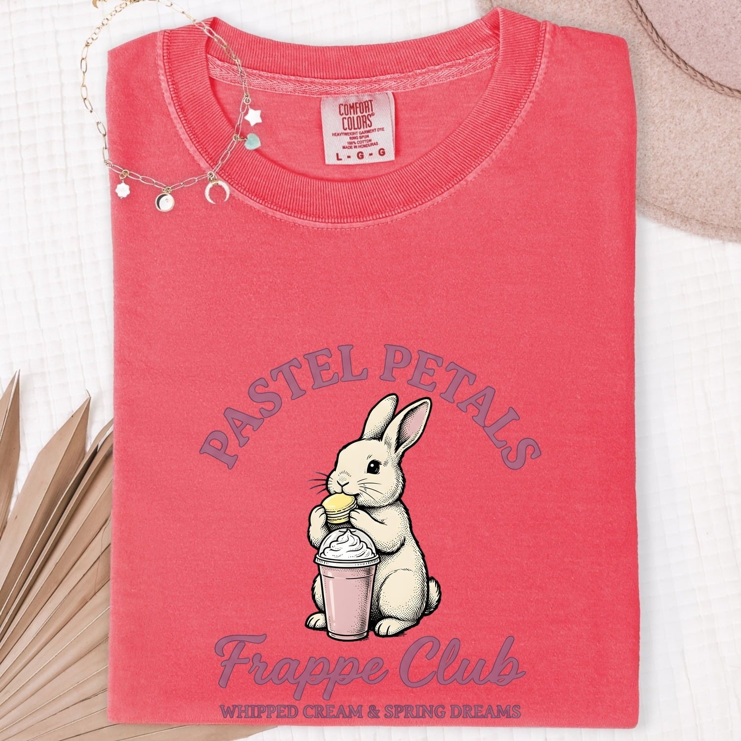 Rabbit Smoothie Shirt Easter Pet Gift Women Adorable Tee Smoothie T-Shirt Easter Fan Bunny Tshirt Cute Pet Graphic Retro Cookie Tshirt