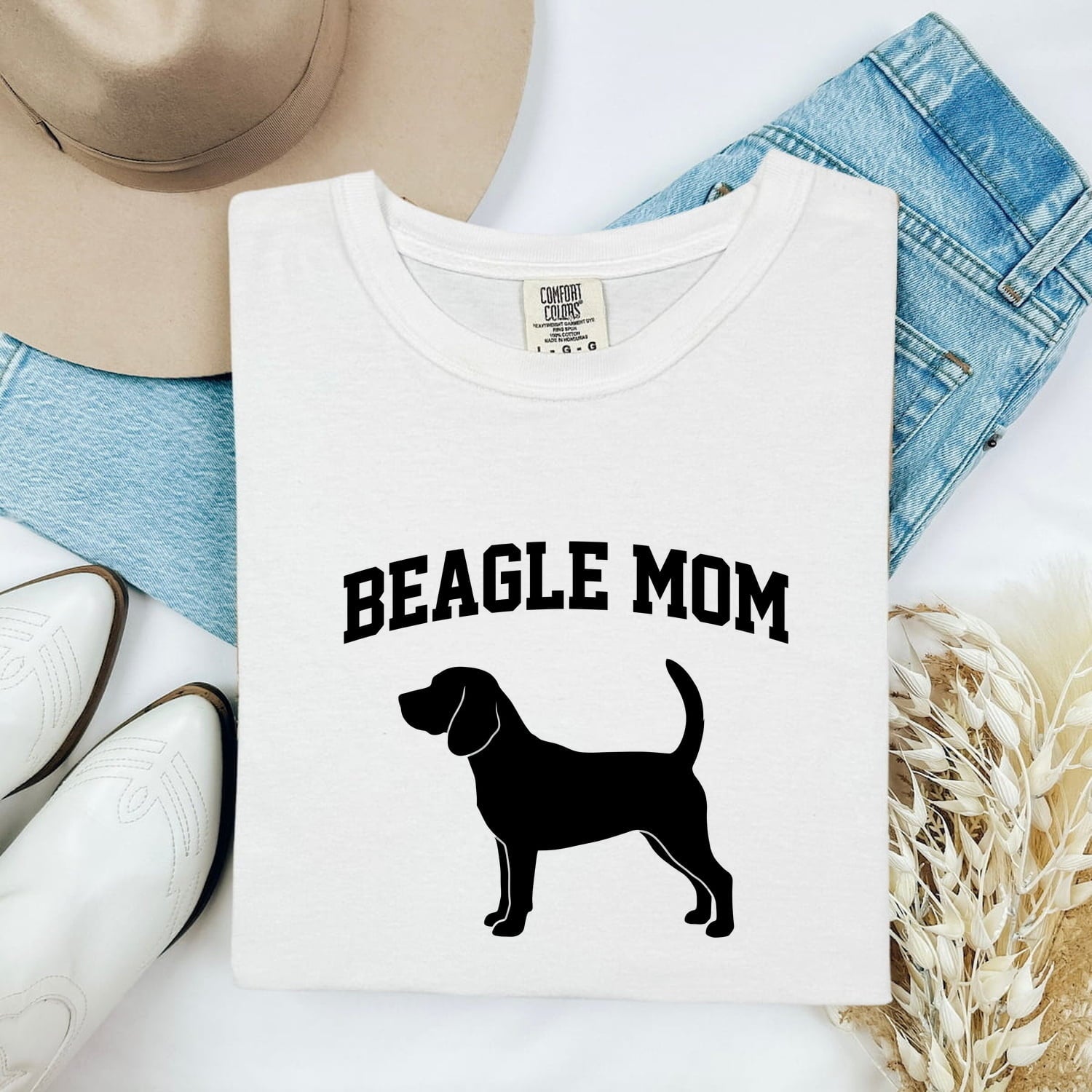 Beagle Puppy Shirt Dog Pets Gift Women Outline Tee Puppy T-Shirt Dog Fan Hound Tshirt Animal Graphic Modern Dog Parent Tshirt