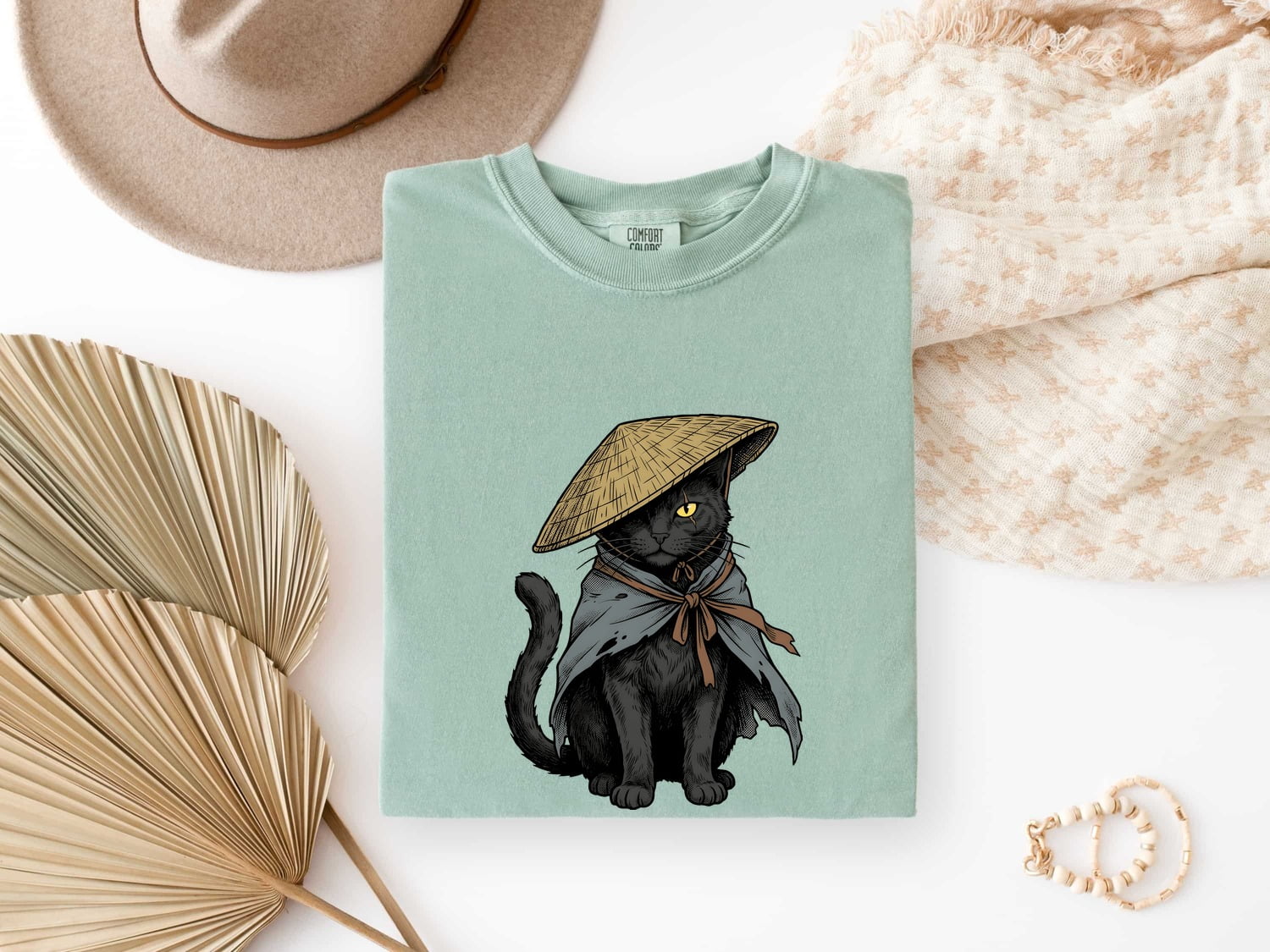 Black Kitty Shirt Cat Pet Gift Women Sketch Tee Cat T-Shirt Cat Fan Feline Tshirt Pet Graphic Retro Sun Hat Tshirt