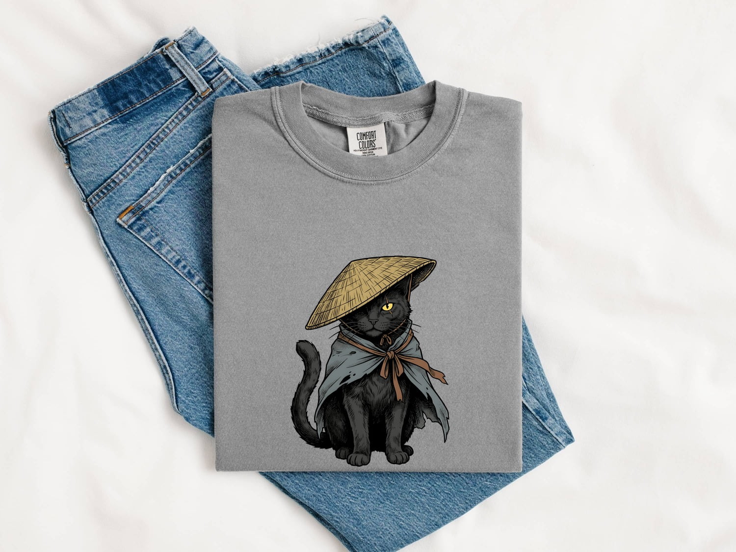 Black Kitty Shirt Cat Pet Gift Women Sketch Tee Cat T-Shirt Cat Fan Feline Tshirt Pet Graphic Retro Sun Hat Tshirt