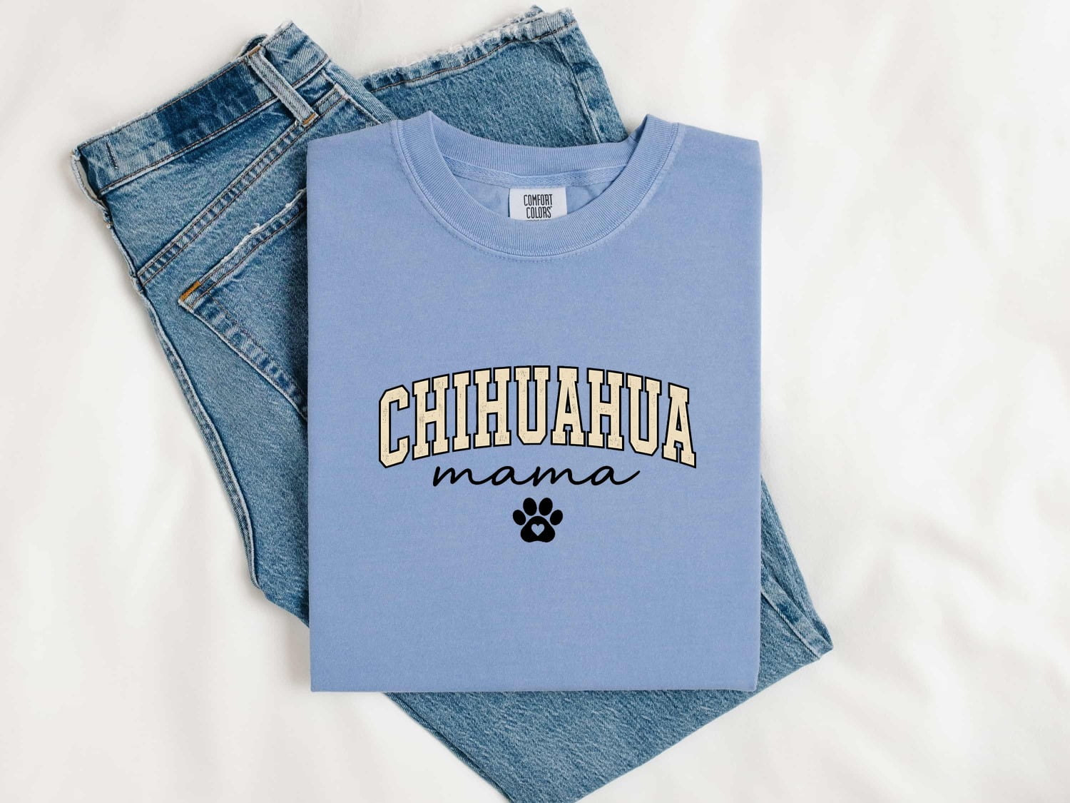 Paw Print Shirt Dog Pet Gift Women Distressed Tee Footprint T-Shirt Dog Fan Vintage Tshirt Animal Graphic Retro Heart Tshirt