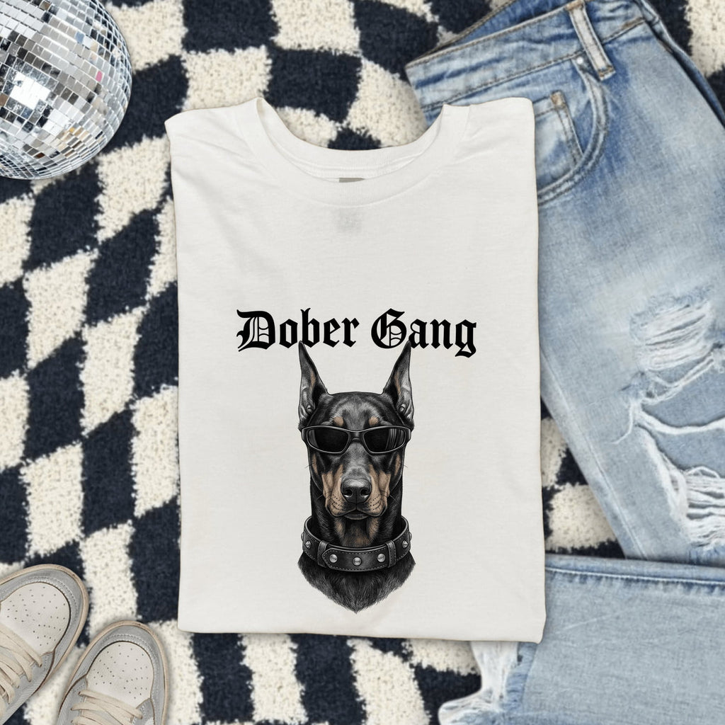 Doberman Dog Shirt Dog Pet Gift Women Realistic Tee Dobermann T-Shirt Dog Fan Realistic Tshirt Animal Graphic Vintage Sunglasses Tshirt
