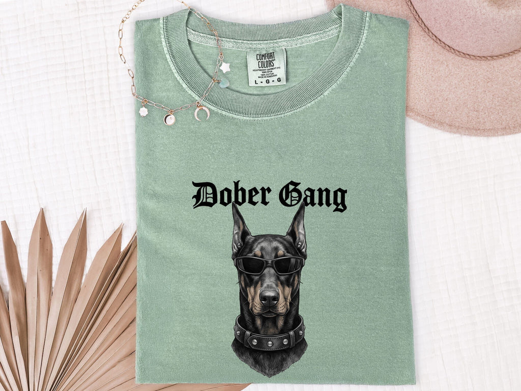 Doberman Dog Shirt Dog Pet Gift Women Realistic Tee Dobermann T-Shirt Dog Fan Realistic Tshirt Animal Graphic Vintage Sunglasses Tshirt
