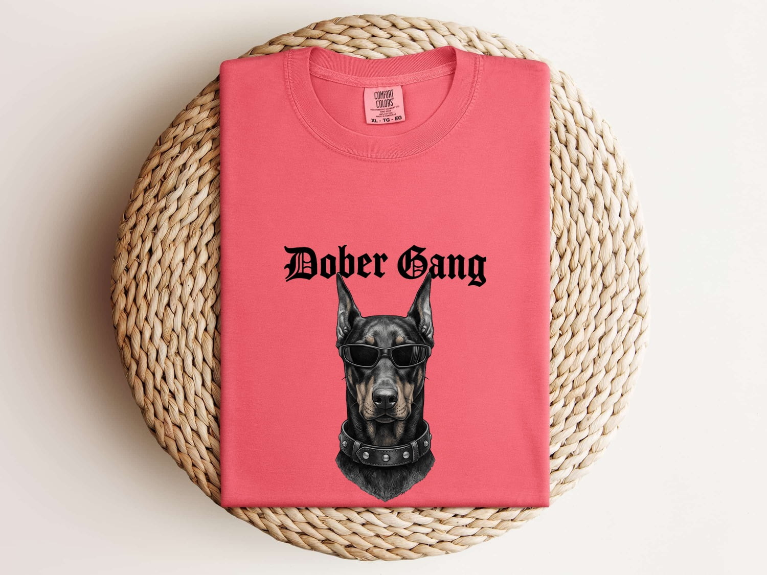Doberman Dog Shirt Dog Pet Gift Women Realistic Tee Dobermann T-Shirt Dog Fan Realistic Tshirt Animal Graphic Vintage Sunglasses Tshirt