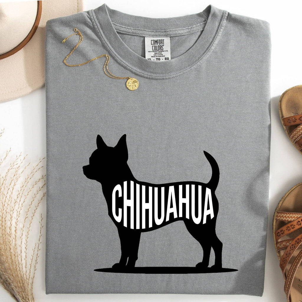 Chihuahua Shirt for Women – Plain Simple Stylish Clear Print Pet Accessories Dog Graphic Tee
