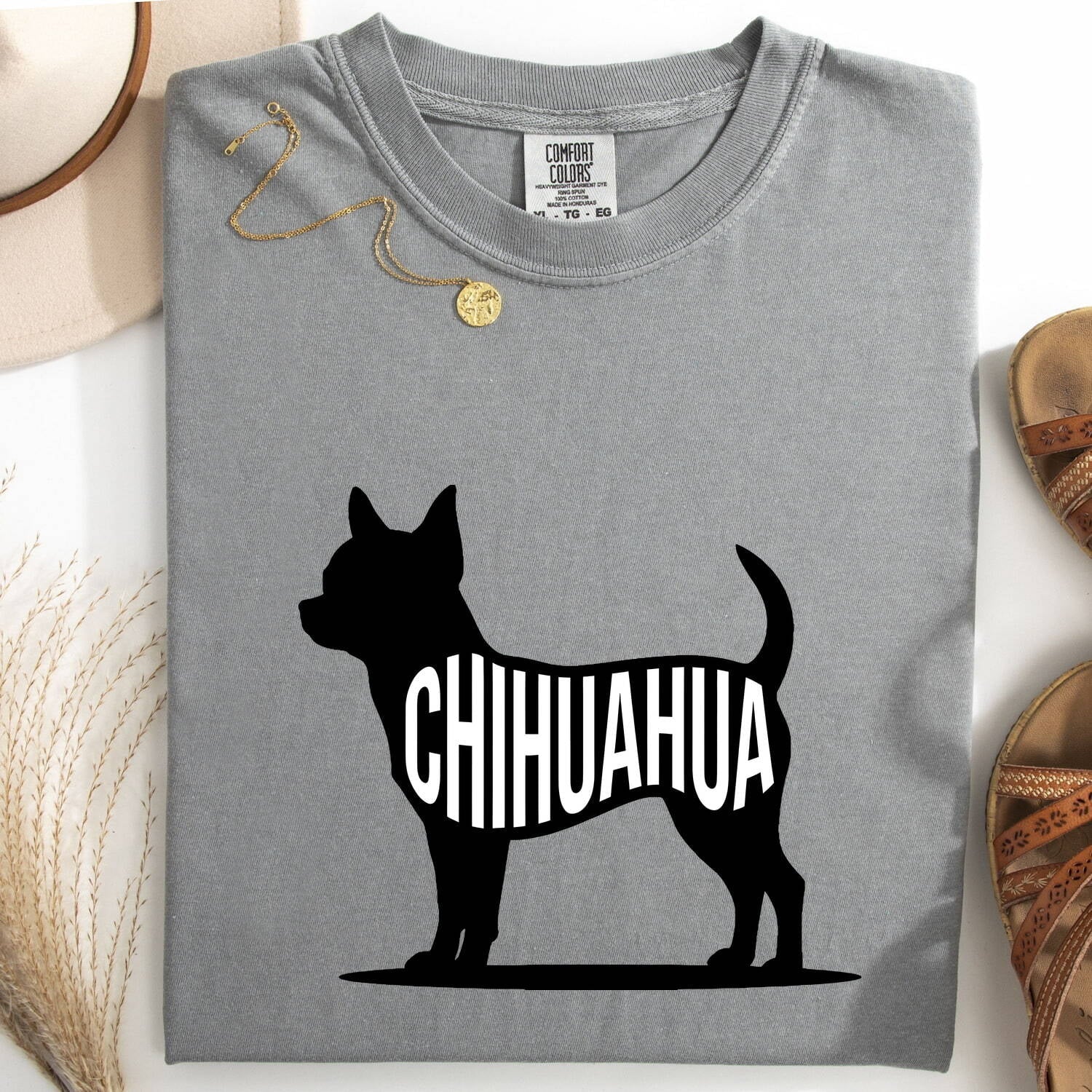 Chihuahua Shirt for Women – Plain Simple Stylish Clear Print Pet Accessories Dog Graphic Tee