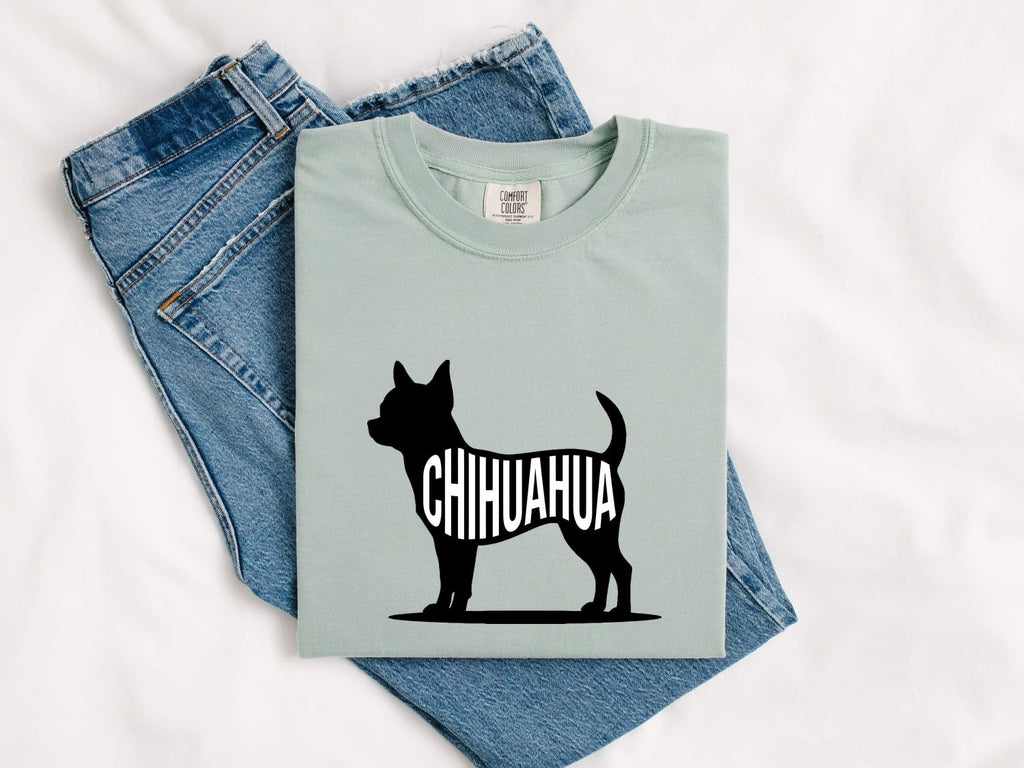 Chihuahua Shirt for Women – Plain Simple Stylish Clear Print Pet Accessories Dog Graphic Tee