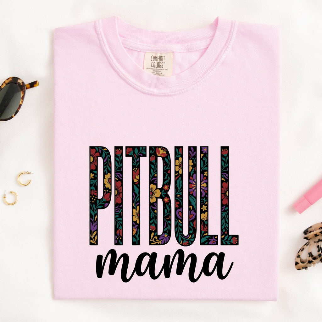 Floral Dog Mom Shirt for Women – Boho Vintage Flowers Canine Graphic Tee