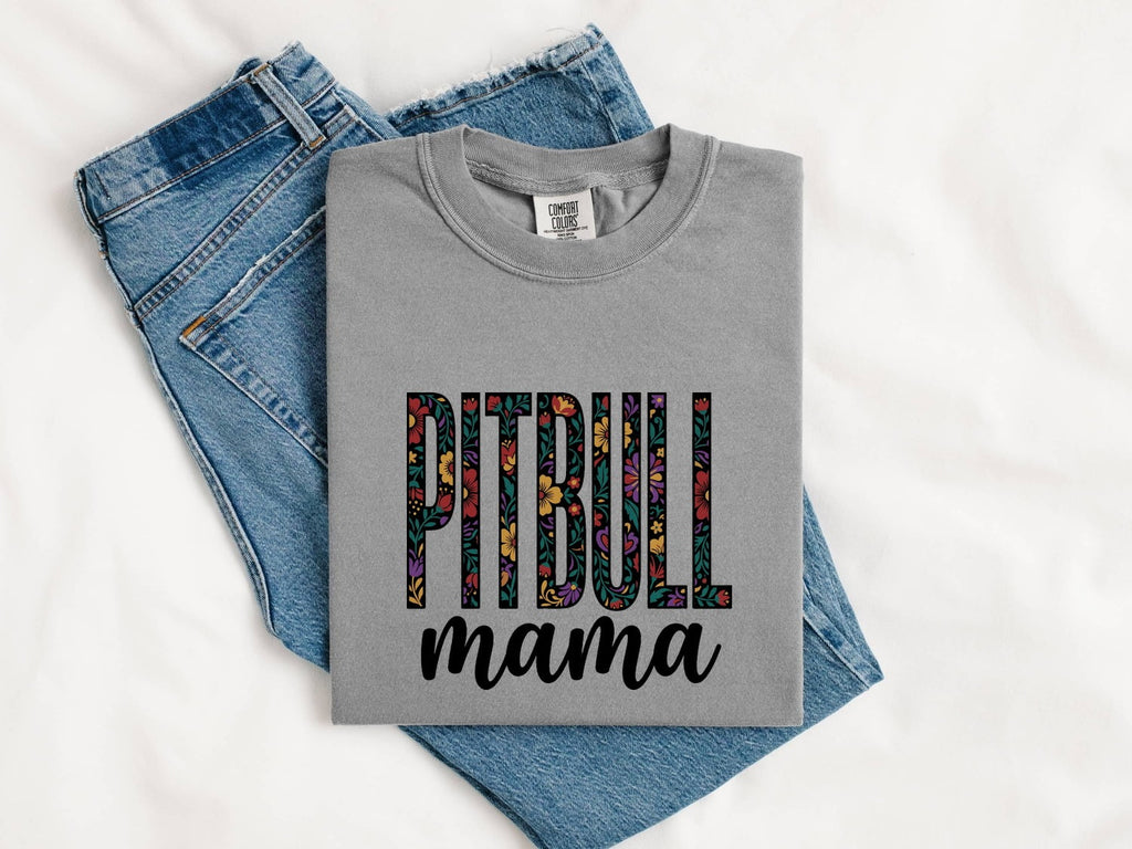 Floral Dog Mom Shirt for Women – Boho Vintage Flowers Canine Graphic Tee