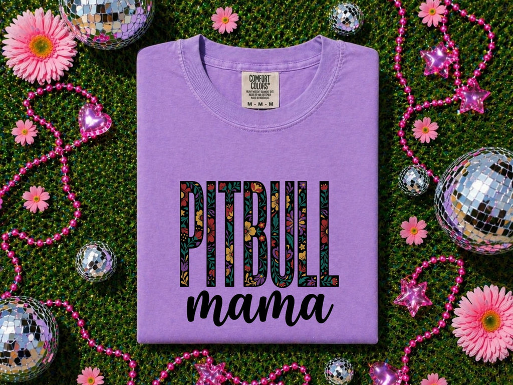 Floral Dog Mom Shirt for Women – Boho Vintage Flowers Canine Graphic Tee