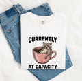 Raccoon Coffee Cup Shirt for Women – Funny Comic Retro Broken Mug Cartoon Animal Graphic Tee