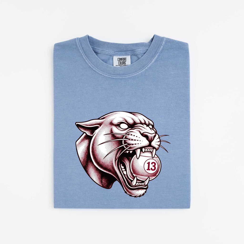 Panther Face Shirt for Women – Retro Arcade Gaming Leopard Illustration Graphic Tee