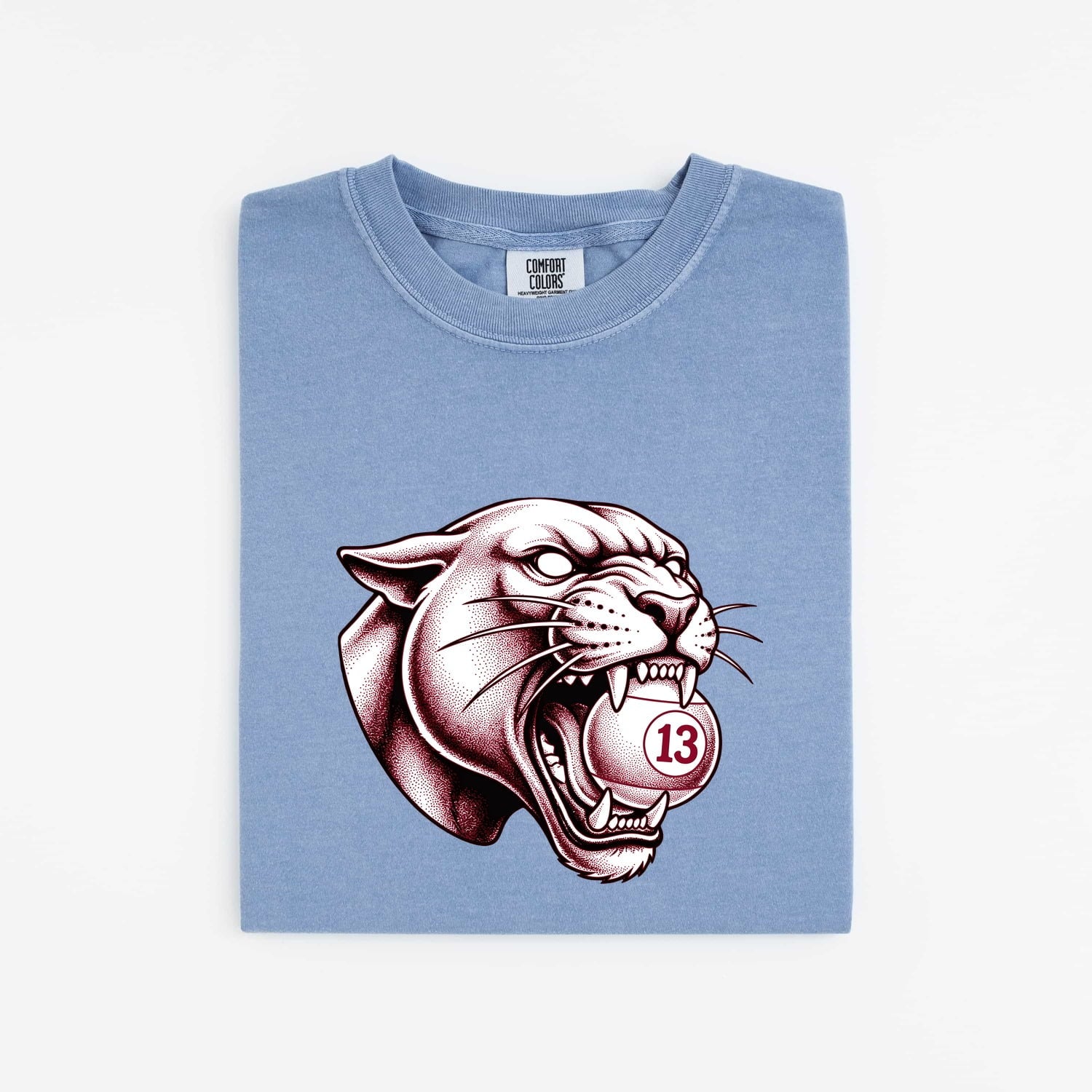 Panther Face Shirt for Women – Retro Arcade Gaming Leopard Illustration Graphic Tee