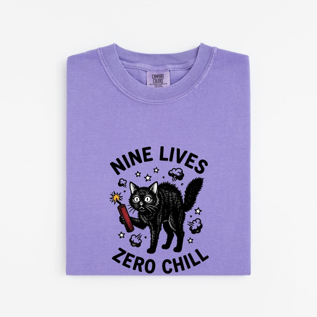 Black Cat Shirt for Women – Funny Vintage Hand Drawn Dynamite Graphic Tee