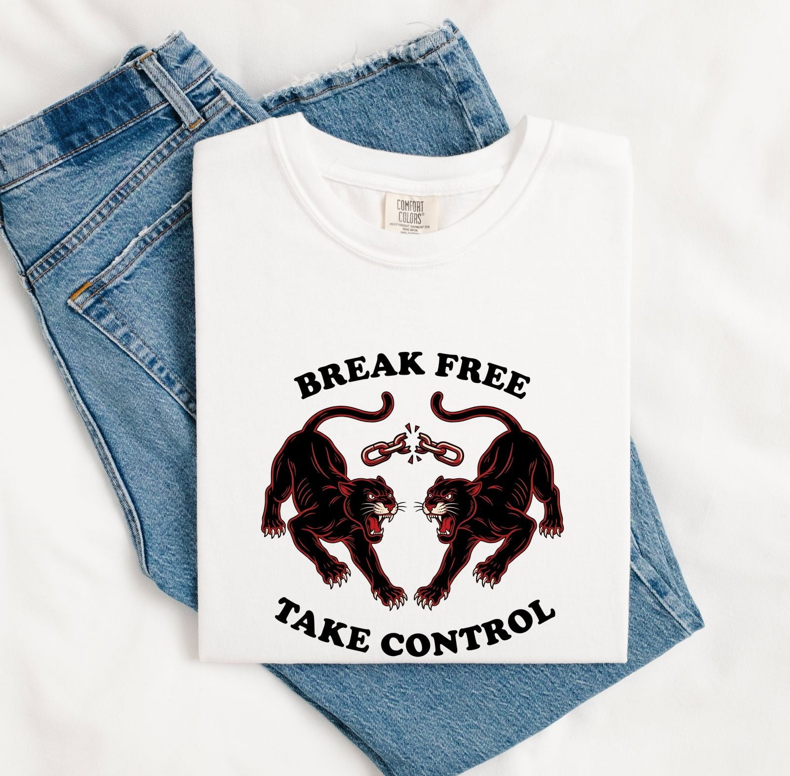 Black Cat Shirt for Women – Classic Old School Motivational Feline Graphic Tee