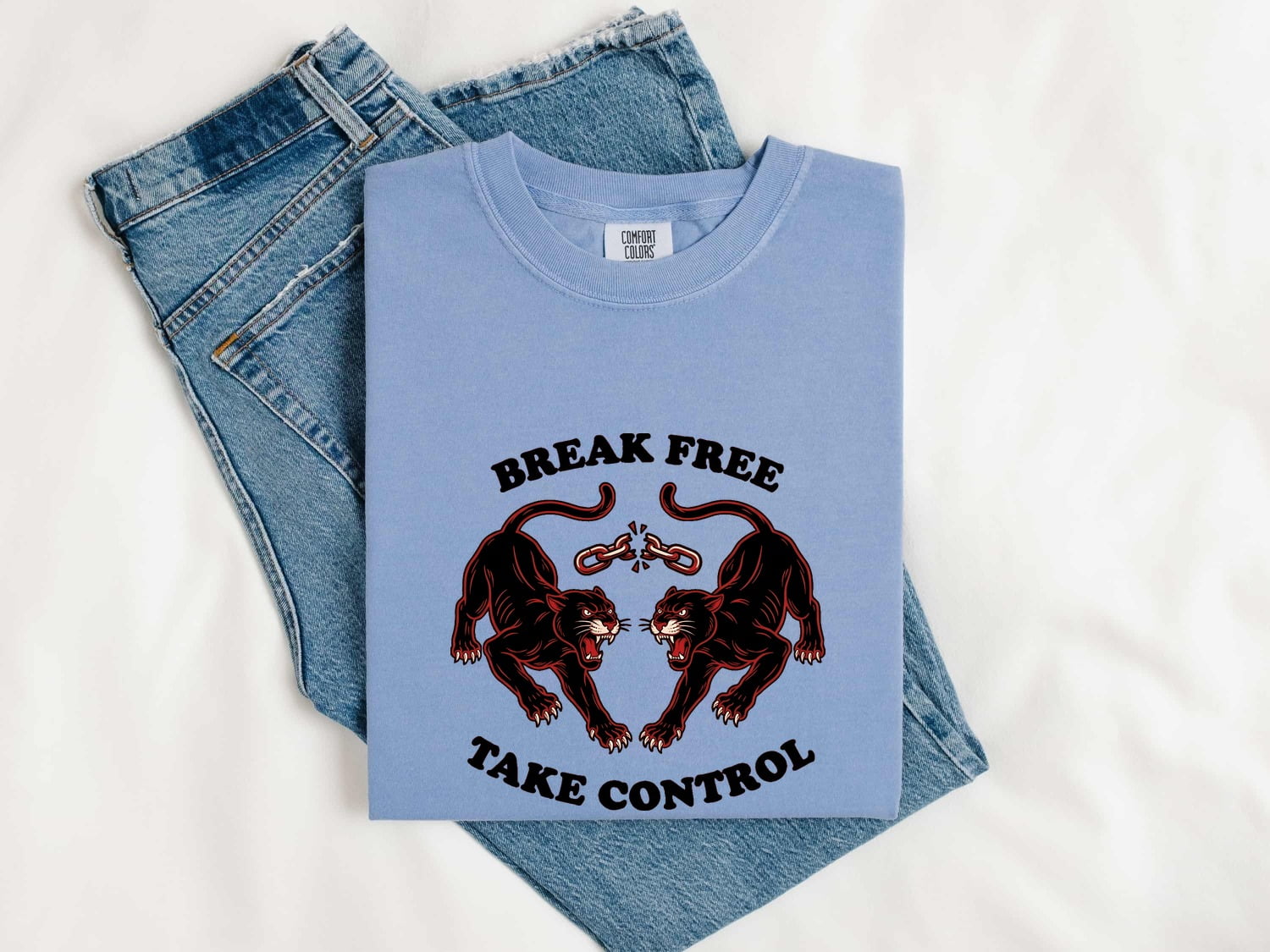 Black Cat Shirt for Women – Classic Old School Motivational Feline Graphic Tee