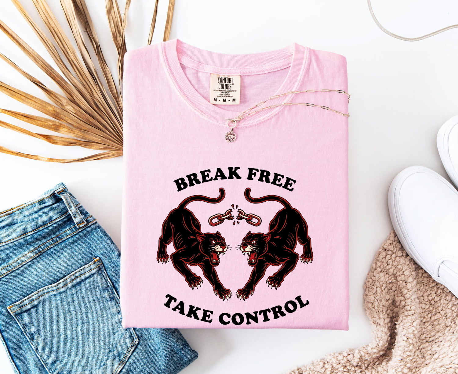 Black Cat Shirt for Women – Classic Old School Motivational Feline Graphic Tee
