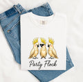 Cockatoo Shirt for Women – Funny Cartoon Shades Parrot Sketch Graphic Tee