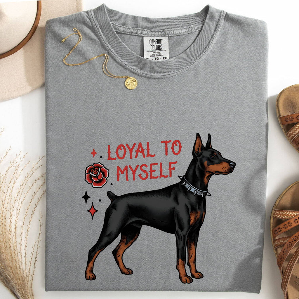 Doberman Shirt for Women – Retro Inspirational Classic Puppy Graphic Tee