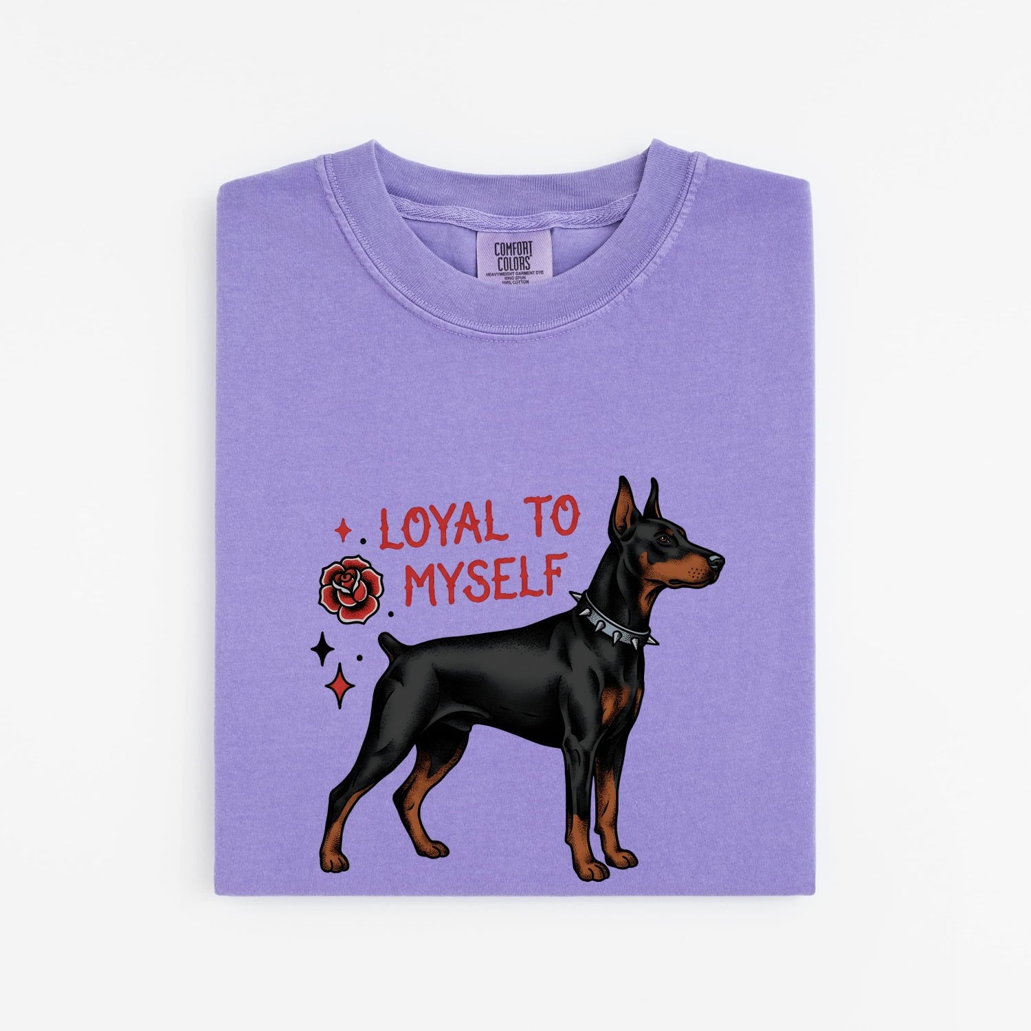 Doberman Shirt for Women – Retro Inspirational Classic Puppy Graphic Tee