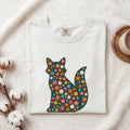 Garden Cat Shirt for Women – Vintage Floral Traditional Wild Blooms Kitty Graphic Tee