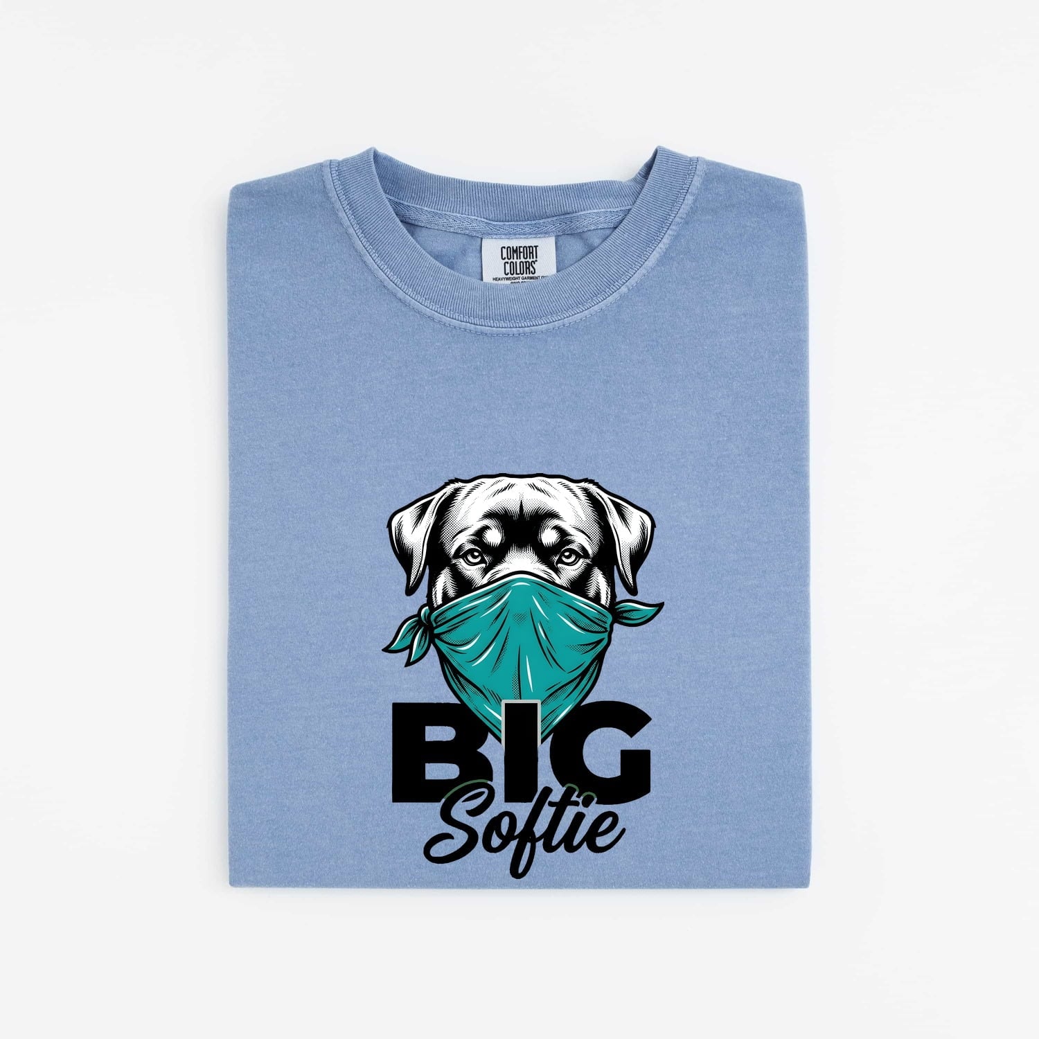 Dog Scarf Shirt for Women – Old School Vintage Retro Bandana Neckerchief Pet Graphic Tee