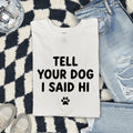 Paw Print Shirt for Women – Minimalist Playful Pet Humor Footprint Dog Graphic Tee