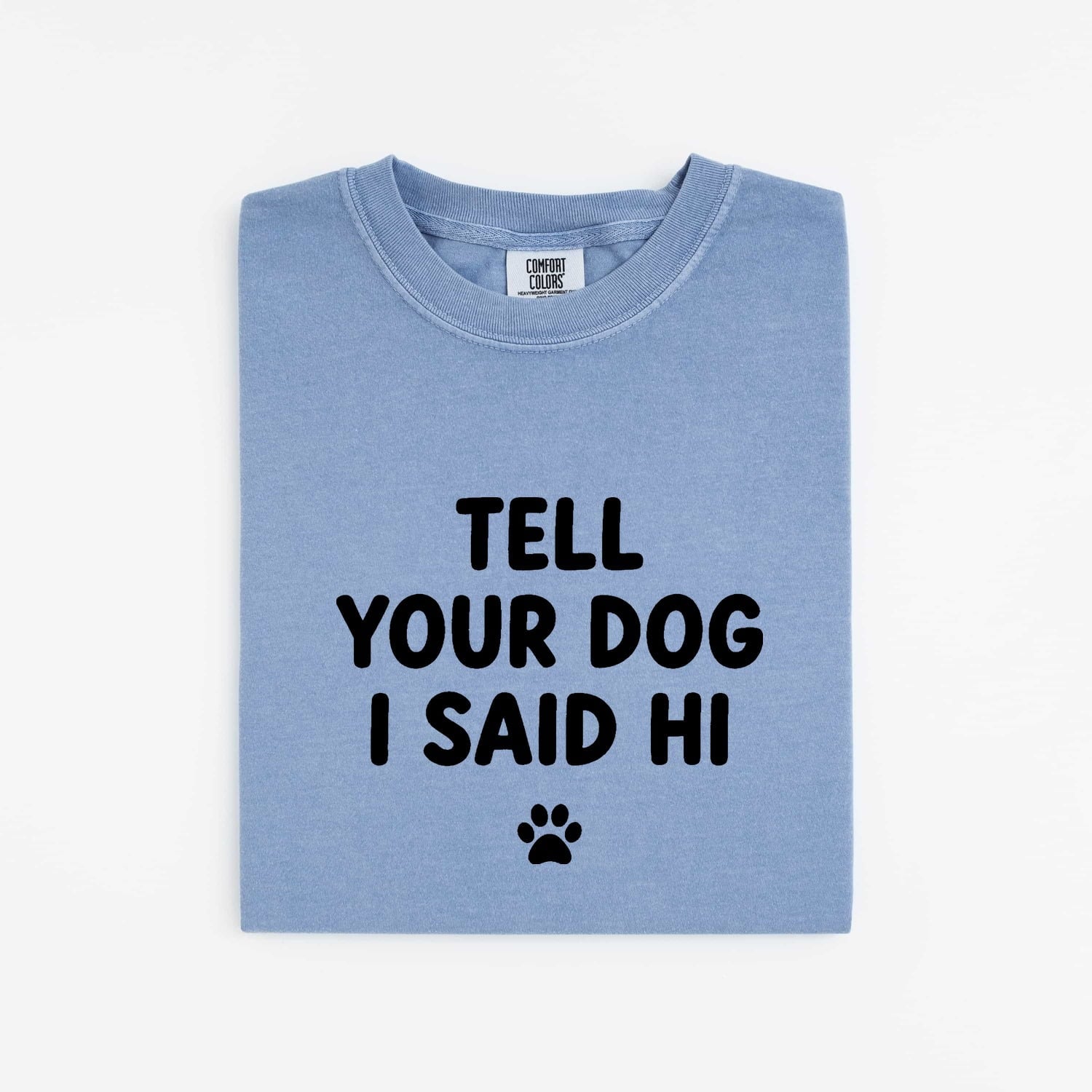 Paw Print Shirt for Women – Minimalist Playful Pet Humor Footprint Dog Graphic Tee
