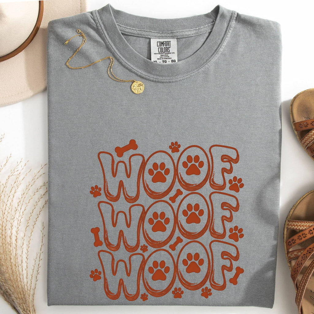 Valentine's Day Dog Shirt for Women – Charming Paw Print Cute Pet Illustration Graphic Tee