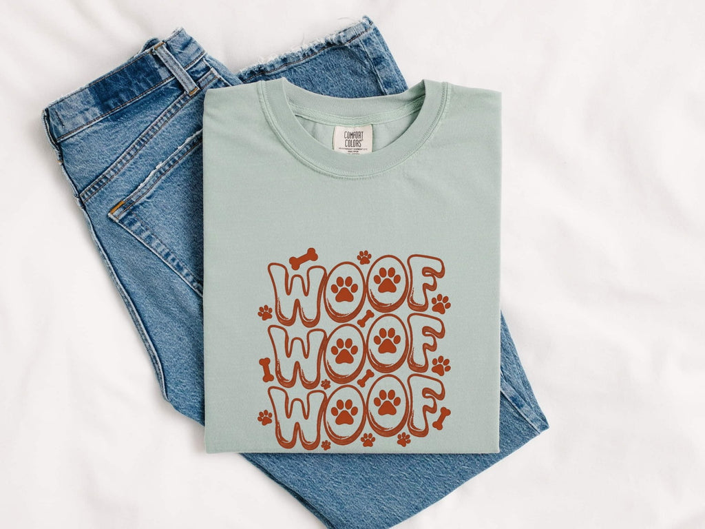 Valentine's Day Dog Shirt for Women – Charming Paw Print Cute Pet Illustration Graphic Tee