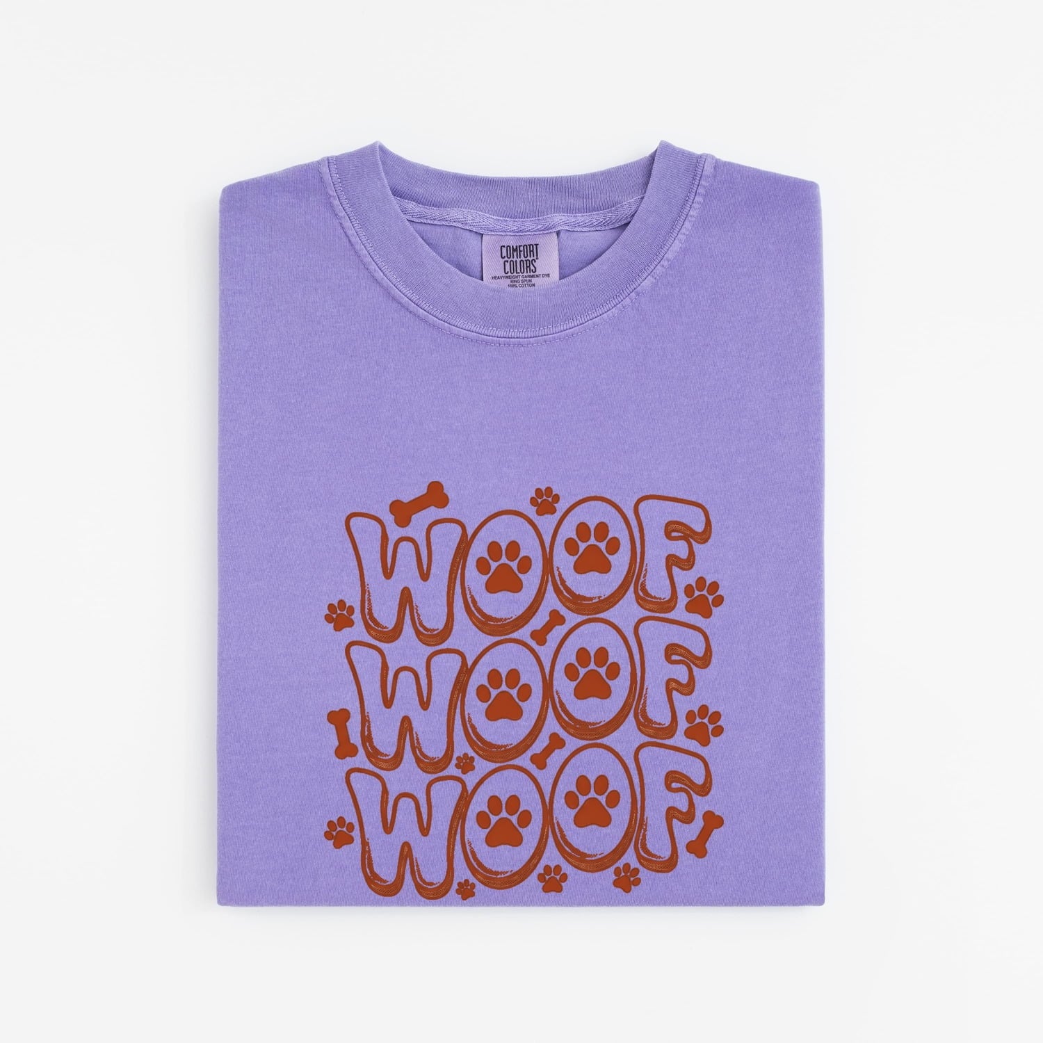 Valentine's Day Dog Shirt for Women – Charming Paw Print Cute Pet Illustration Graphic Tee