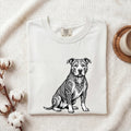 Pitbull Shirt for Women – Geometric Modern Trendy Puppy Creature Dog Graphic Tee