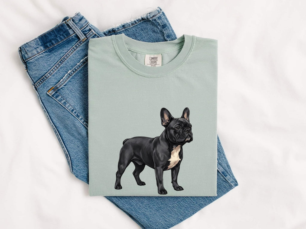 French Bulldog Shirt for Women – Detailed Clean Canine Fauna Animal Dog Graphic Tee