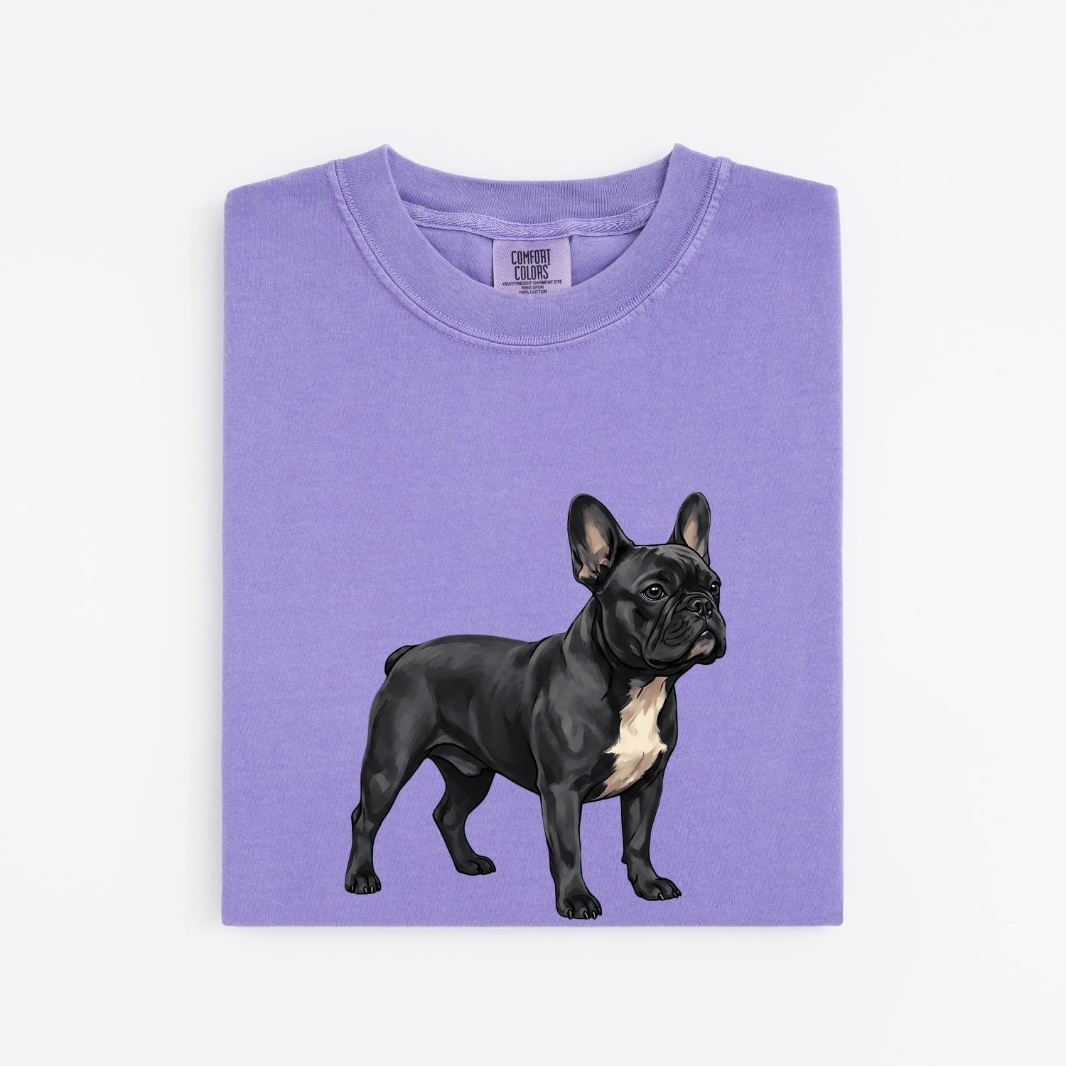 French Bulldog Shirt for Women – Detailed Clean Canine Fauna Animal Dog Graphic Tee