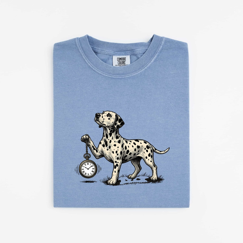 Dalmatian Shirt for Women – Rustic Vintage Spot Dog Illustration Graphic Tee