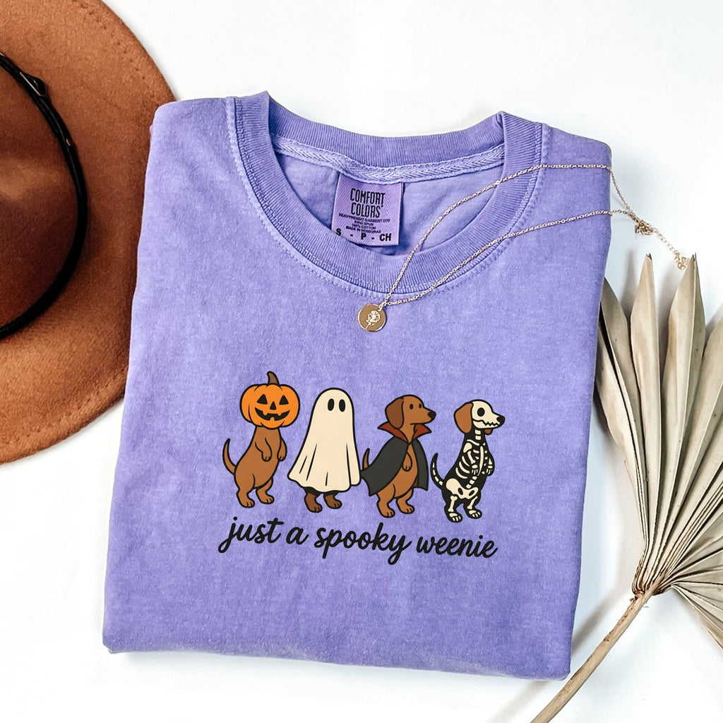 Halloween Dachshund Shirt for Women – Funny Wiener Dog Monster Costume Graphic Tee