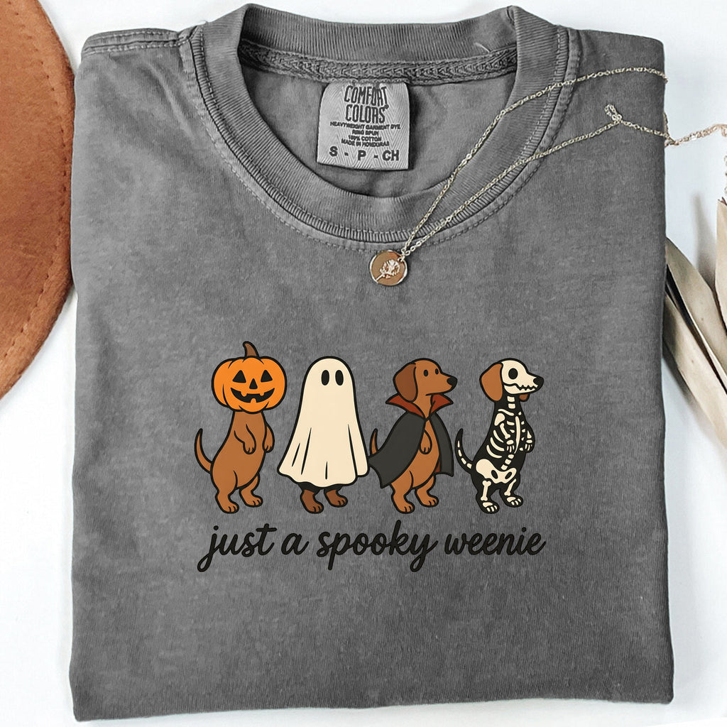 Halloween Dachshund Shirt for Women – Funny Wiener Dog Monster Costume Graphic Tee