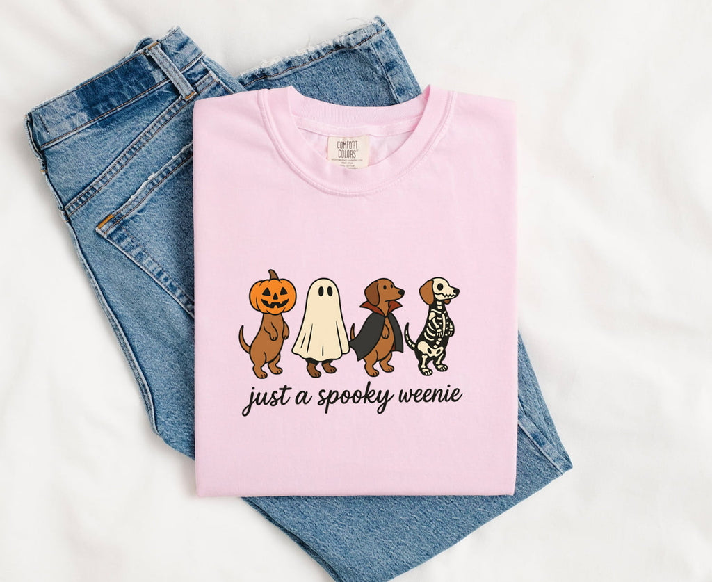 Halloween Dachshund Shirt for Women – Funny Wiener Dog Monster Costume Graphic Tee