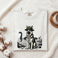 German Shepherd Shirt for Women – Retro Vintage Outdoor Navigation Sketch Graphic Tee