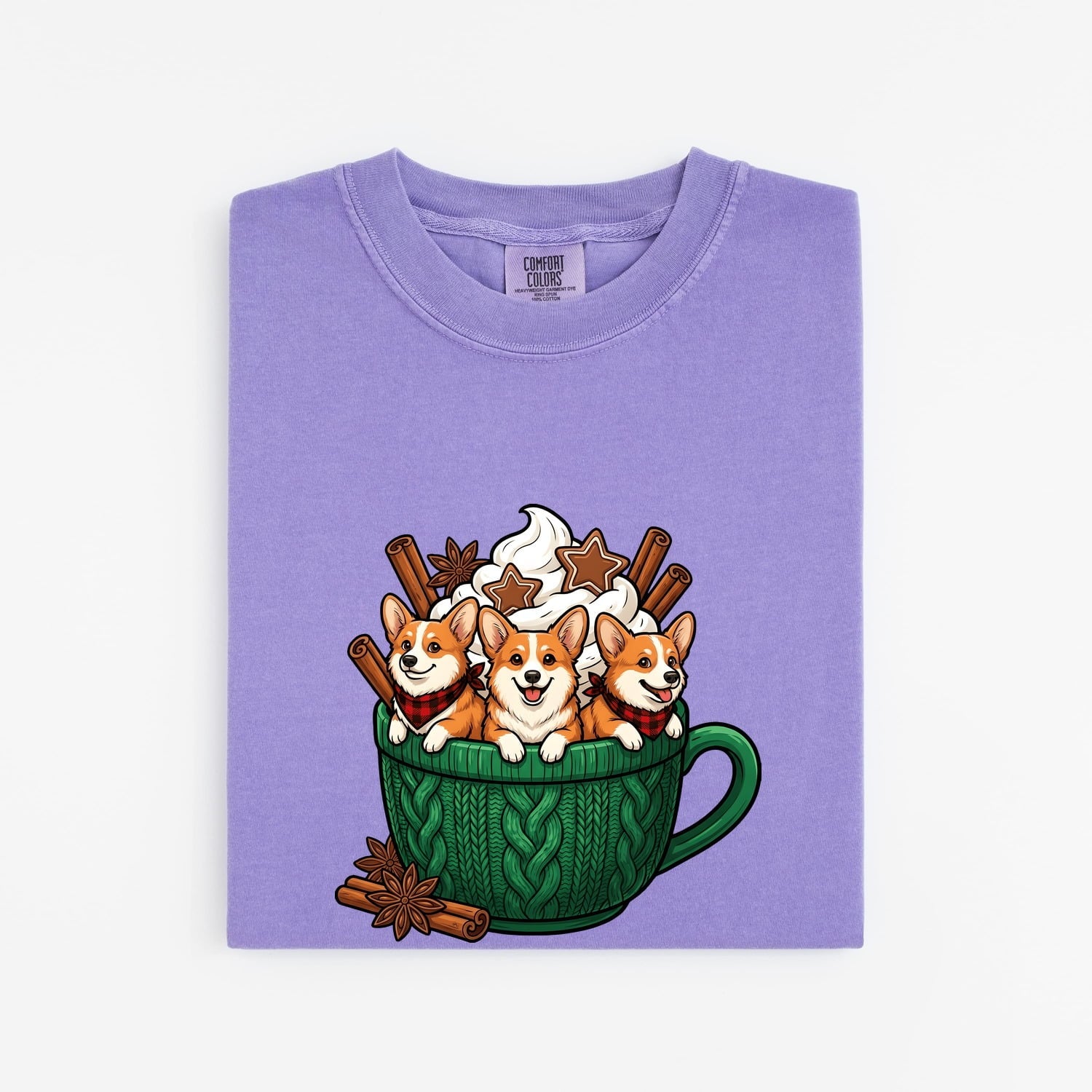 Corgi Coffee Shirt for Women – Kawaii Espresso Comic Mug Dog Graphic Tee
