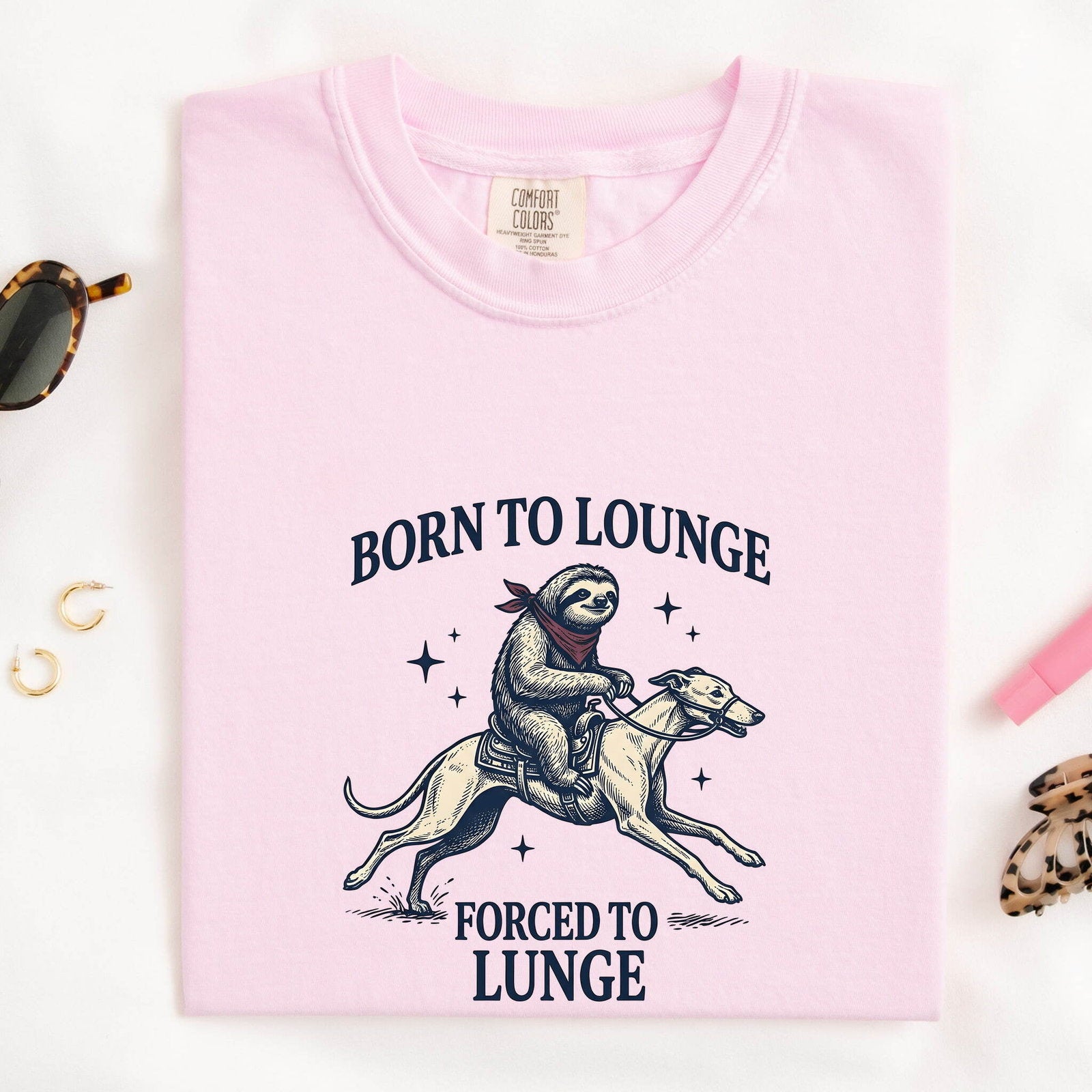 Sloth Shirt for Women – Funny Vintage Parody Doodle Animal Graphic Tee