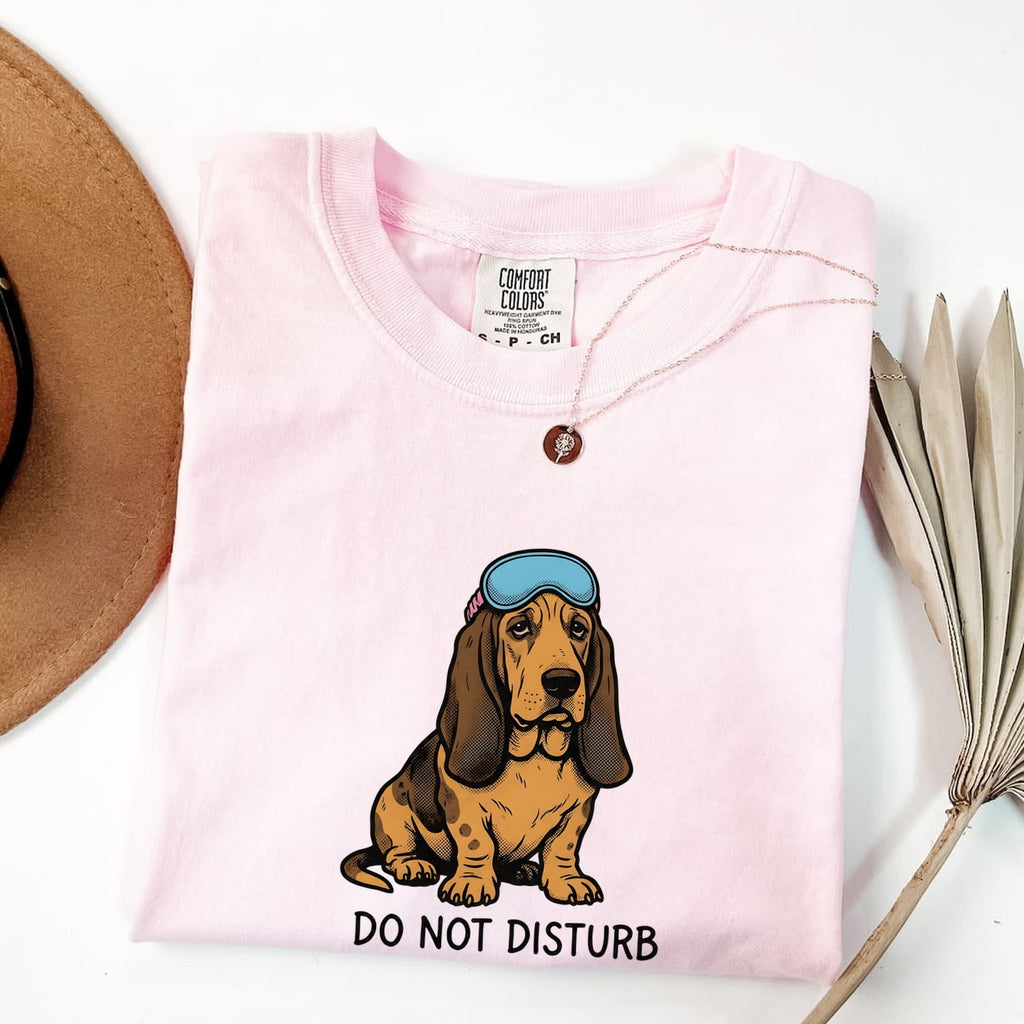 Basset Hound Shirt for Women – Funny Animated Parody Cartoon Night Mask Graphic Tee
