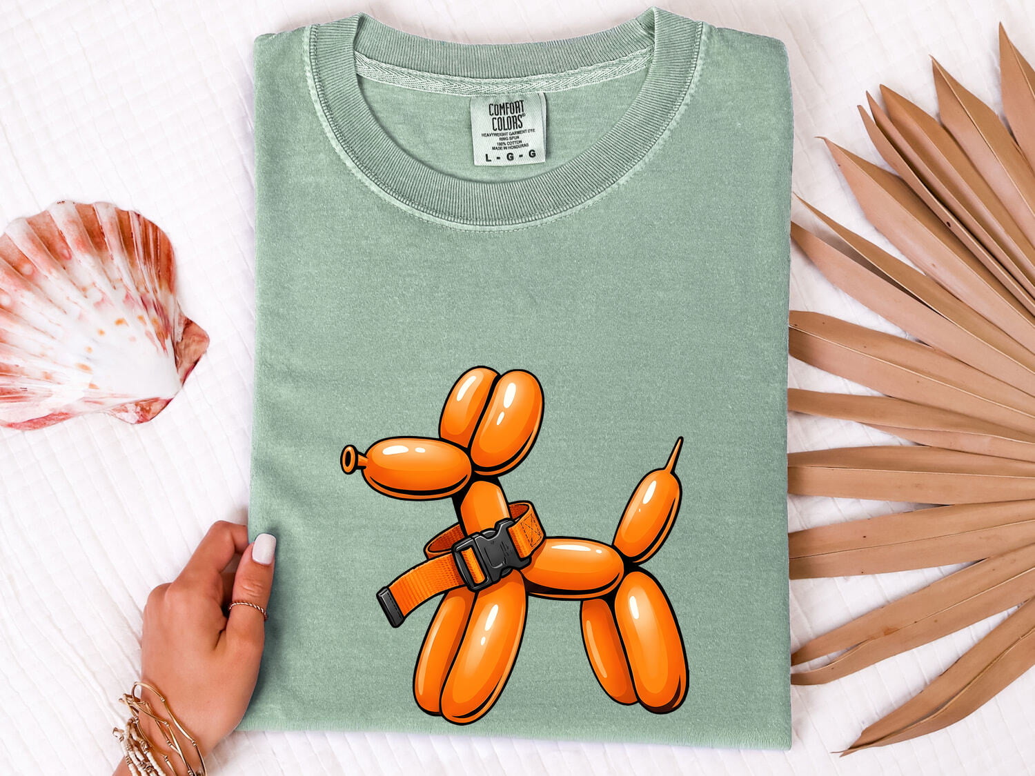 Balloon Dog Shirt for Women – Funny Pop Art Comic Collar Cartoon Graphic Tee