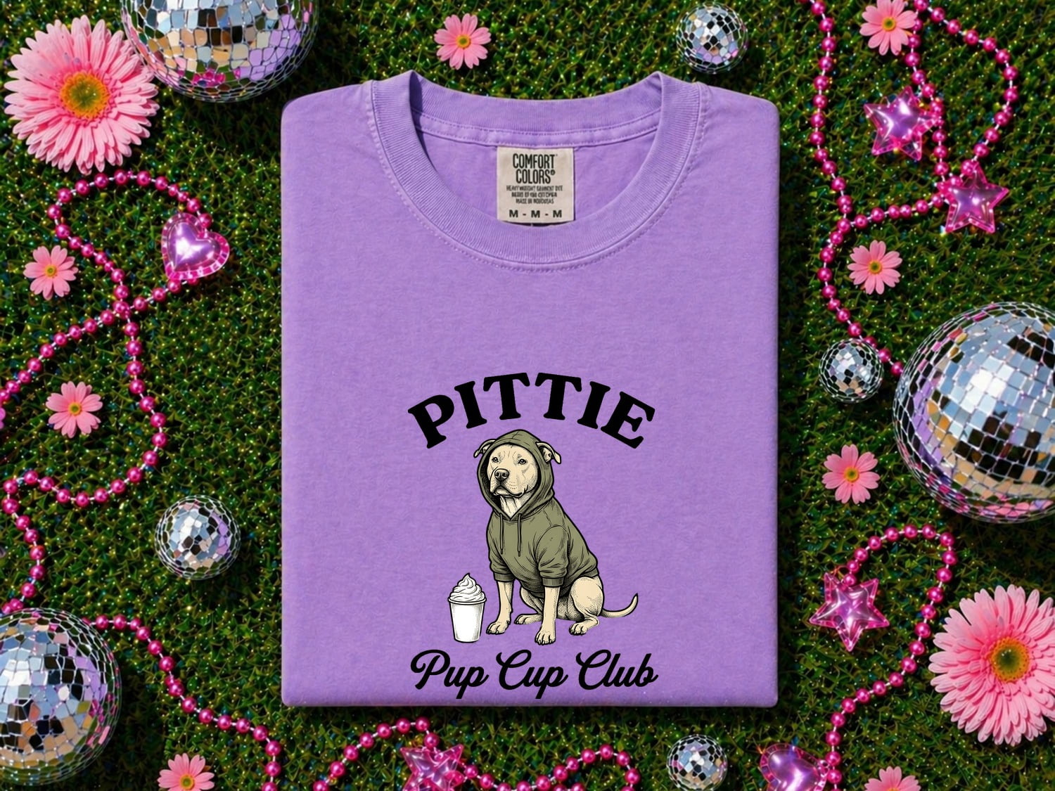 Pitbull Shirt for Women – Hand Drawn Vintage Coffee Hoodie Pibble Dog Graphic Tee