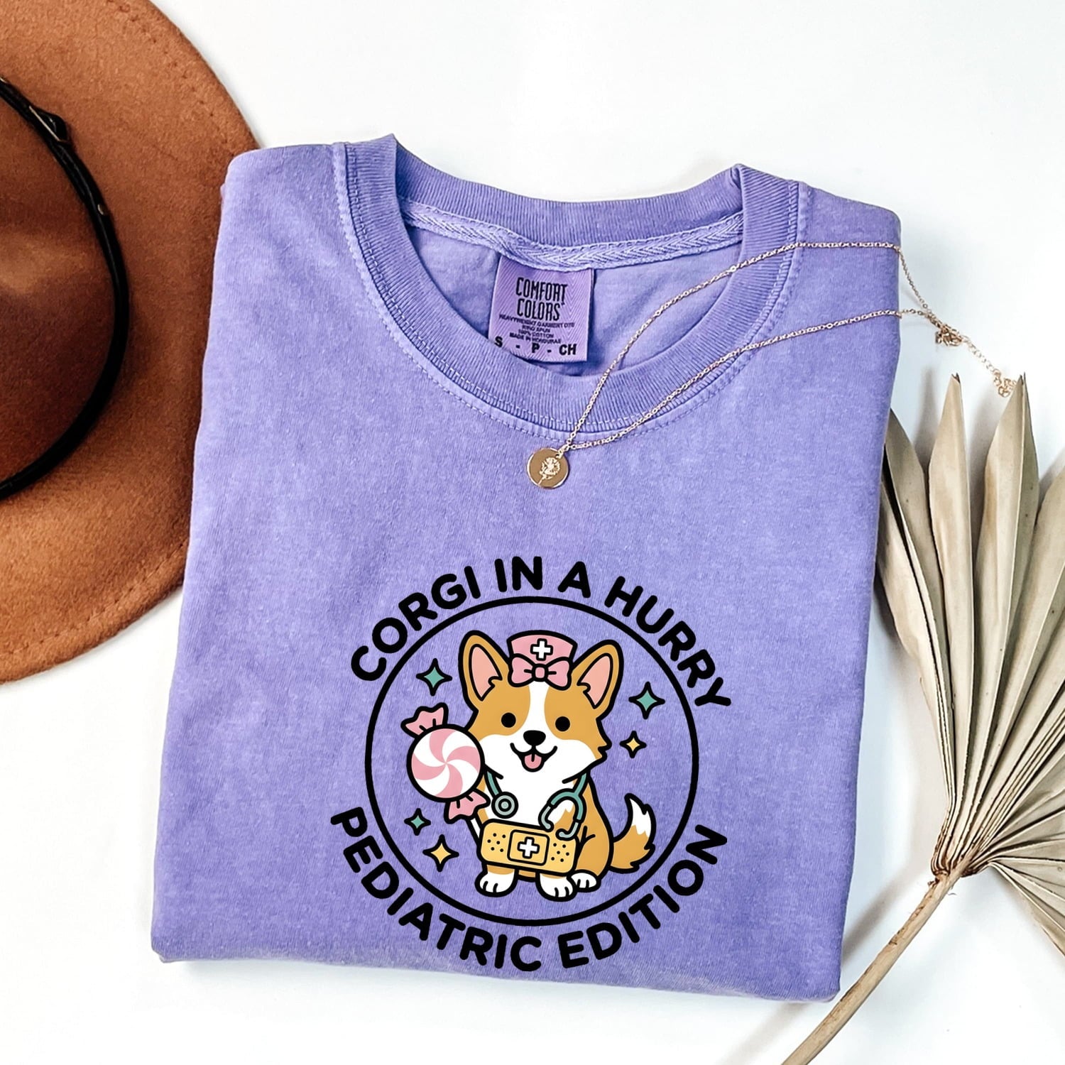Corgi Caretaker Shirt for Women – Fun Creature Illustration Animal Graphic Tee