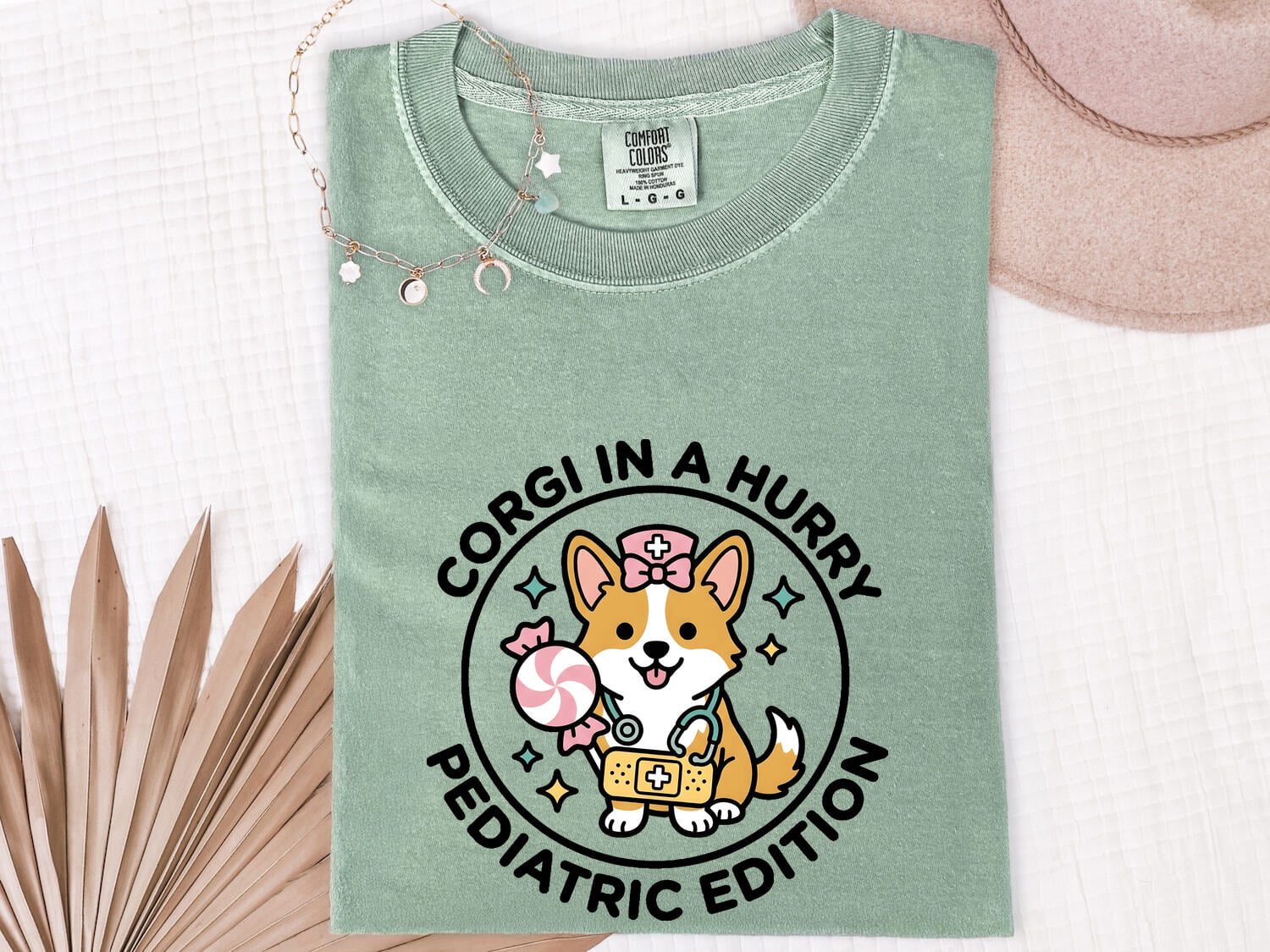 Corgi Caretaker Shirt for Women – Fun Creature Illustration Animal Graphic Tee